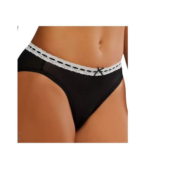 Free People Other - Free people underwear womens size xl black so sweet bikini